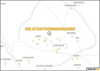 map of Kalāteh-ye Moḩammad Khān