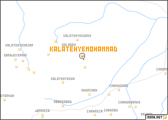 map of Kalāteh-ye Moḩammad