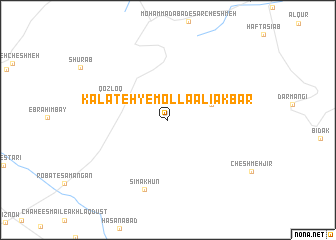 map of Kalāteh-ye Mollā ‘Alī Akbar