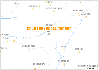 map of Kalāteh-ye Mollā Ḩasan