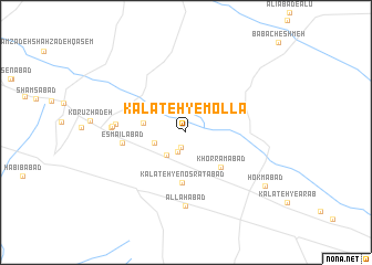 map of Kalāteh-ye Mollā