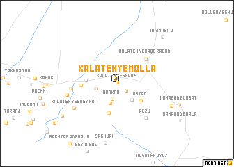 map of Kalāteh-ye Mollā