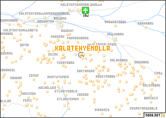 map of Kalāteh-ye Mollā