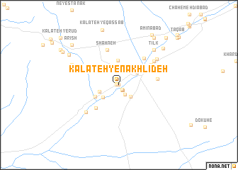 map of Kalāteh-ye Nakhlīdeh