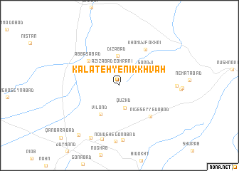 map of Kalāteh-ye Nīk Khvāh