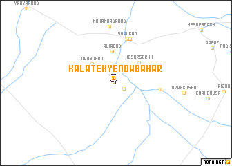 map of Kalāteh-ye Now Bahār