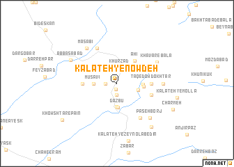 map of Kalāteh-ye Now Deh