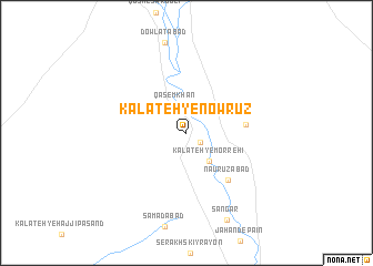 map of Kalāteh-ye Nowrūz