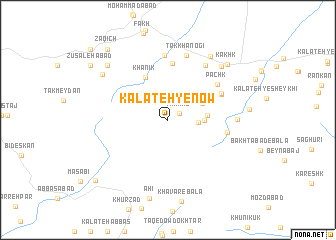 map of Kalāteh-ye Now