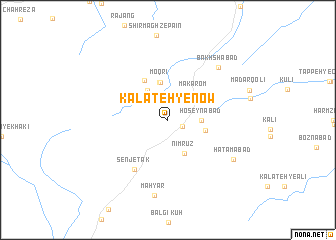 map of Kalāteh-ye Now