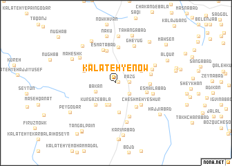 map of Kalāteh-ye Now