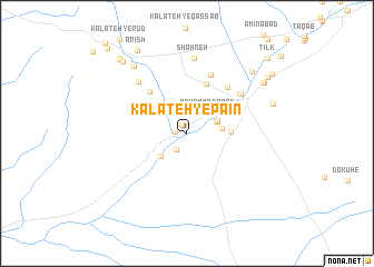 map of Kalāteh-ye Pā\