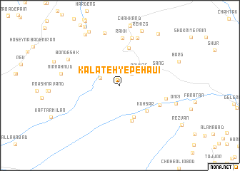 map of Kalāteh-ye Pehaui