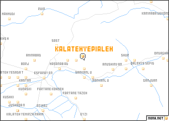 map of Kalāteh-ye Pīāleh