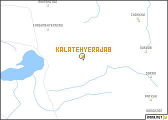 map of Kalāteh-ye Rajab