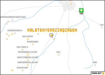 map of Kalāteh-ye Razzāqzādeh