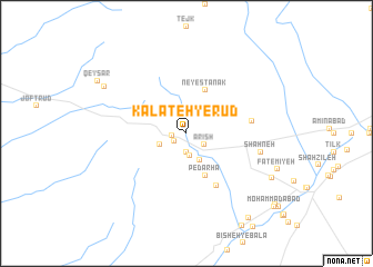 map of Kalāteh-ye Rūd