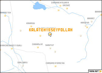 map of Kalāteh-ye Seyfollāh