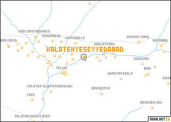 map of Kalāteh-ye Seyyedābād