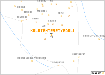 map of Kalāteh-ye Seyyed ‘Alī