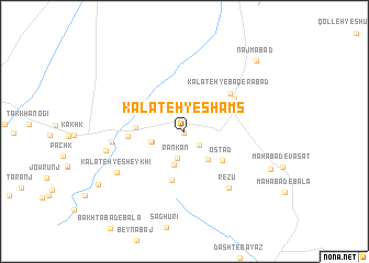 map of Kalāteh-ye Shams