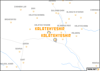 map of Kalāteh-ye Shīr