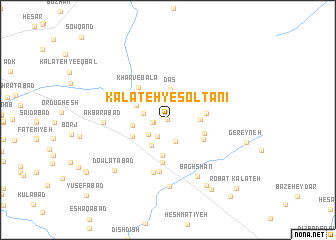 map of Kalāteh-ye Solţānī