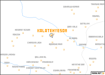 map of Kalāteh-ye S̄om