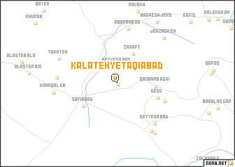 map of Kalāteh-ye Taqīābād