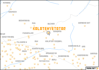 map of Kalāteh-ye Tātār