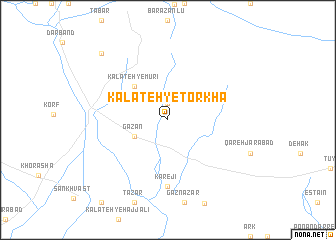 map of Kalāteh-ye Torkhā