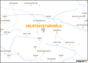 map of Kalāteh-ye Tūpkānlū