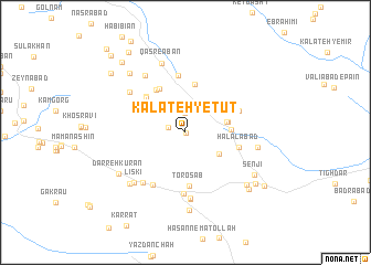 map of Kalāteh-ye Tūt