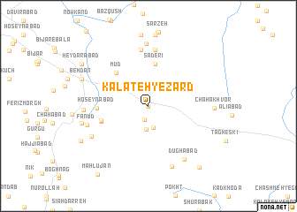 map of Kalāteh-ye Zard