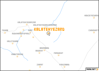 map of Kalāteh-ye Zard