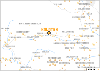 map of Kalāteh