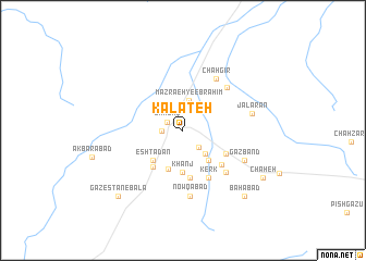 map of Kalāteh