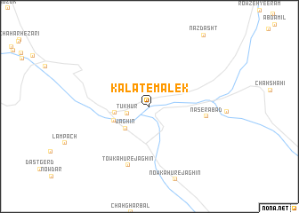 map of Kalāt-e Malek