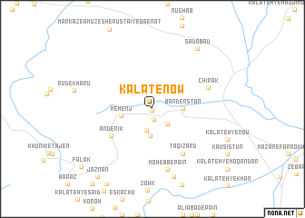 map of Kalāt-e Now