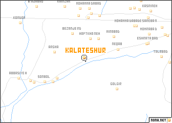 map of Kalāt-e Shūr