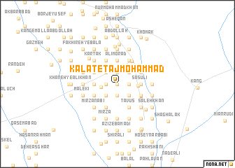 map of Kalāt-e Tāj Moḩammad
