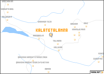 map of Kalāt-e Talamrā