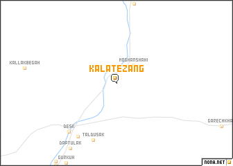 map of Kalāt-e Zang