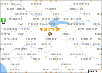 map of Kalathás