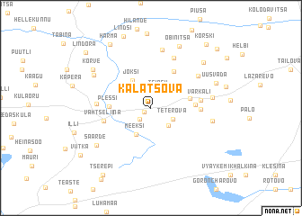 map of Kalatsova