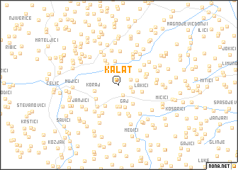 map of Kalat