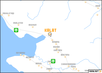 map of Kalāt