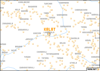 map of Kalāt