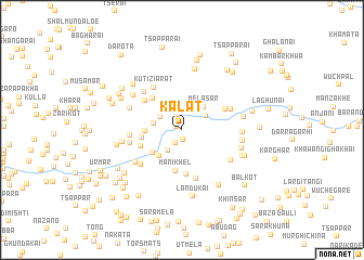 map of Kalāt