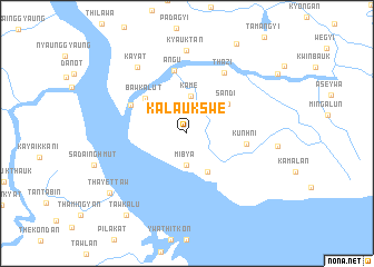 map of Kalaukswe